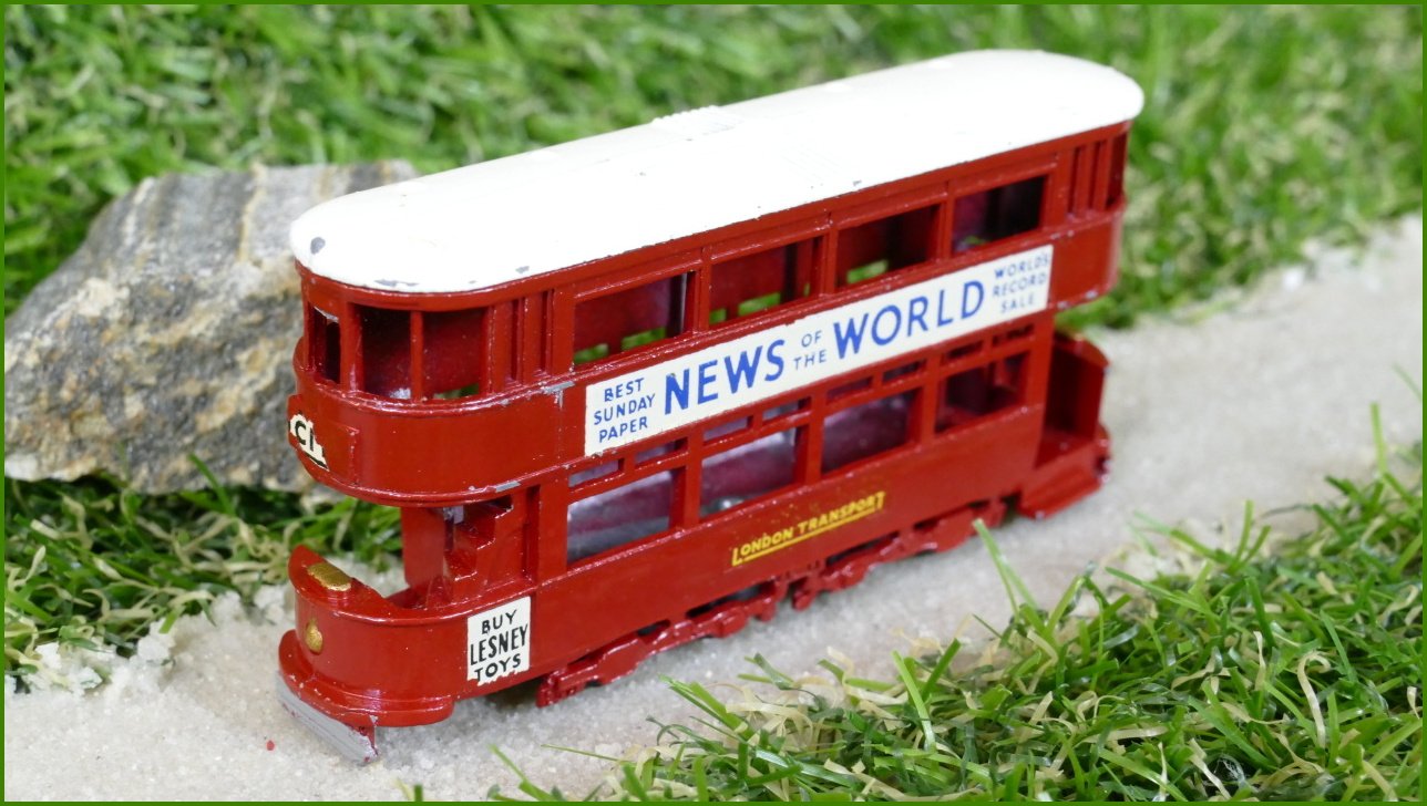 Model Autíčka Matchbox No.3 - 1907 London E Class Tramcar (Lesney)