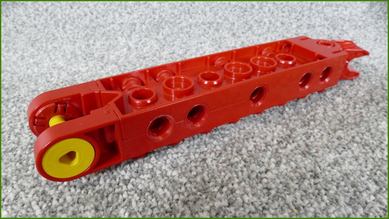 Lego® Duplo® Toolo® Kostka 2x8 Červená s Připojeními