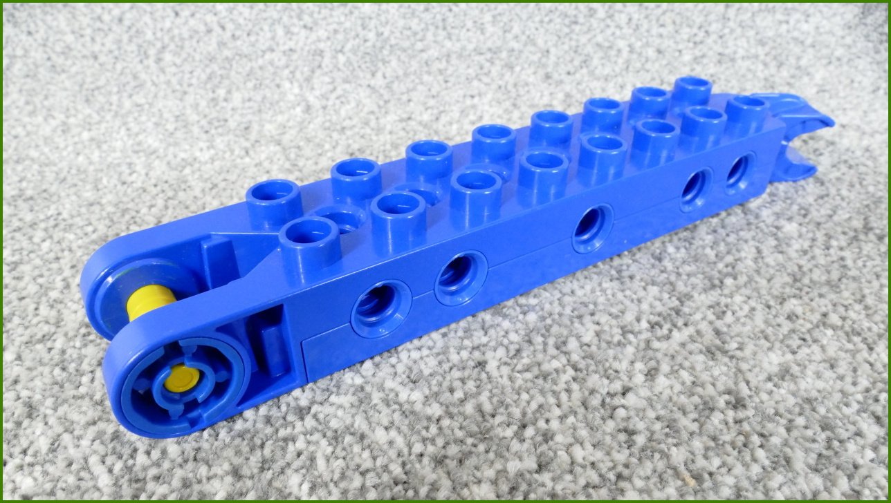 Lego® Duplo® Toolo® Kostka 2x8 Modrá s Připojeními
