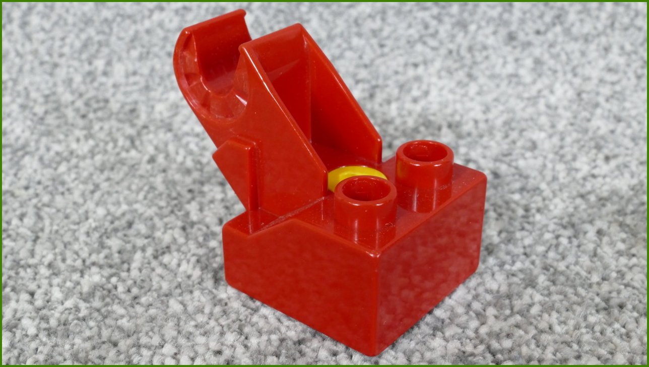 Lego® Duplo® Toolo® Kostka 2x2 Červená s Oboustranným Připojením