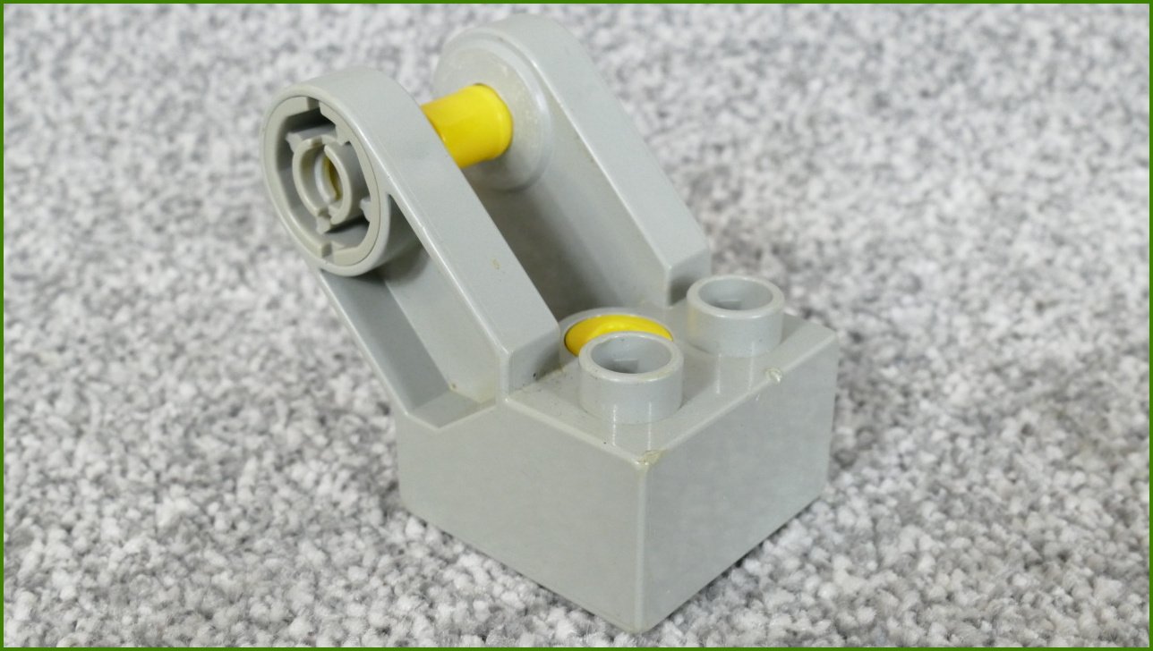 Lego® Duplo® Toolo® Kostka 2x2 Světle Šedá s Oboustranným Připojením