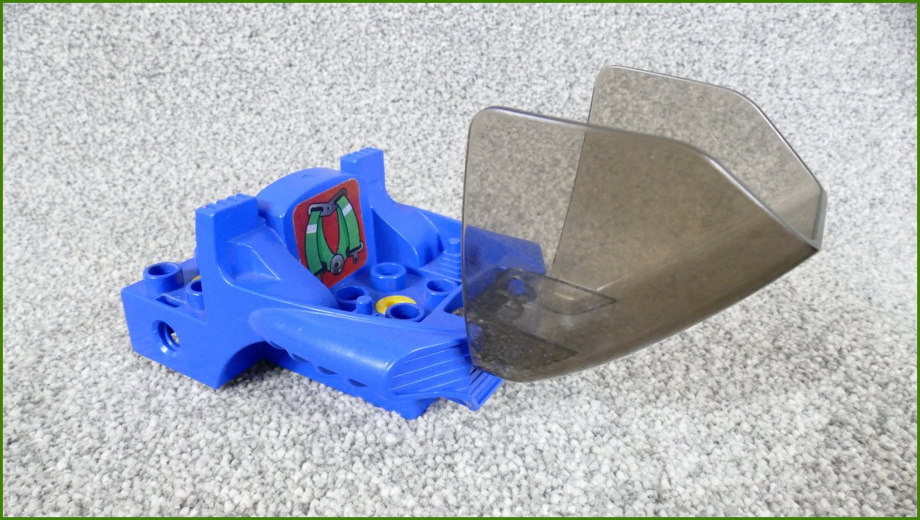 Lego® Duplo® Toolo® Modrá Kabina s Odklápěcím Černým Sklem