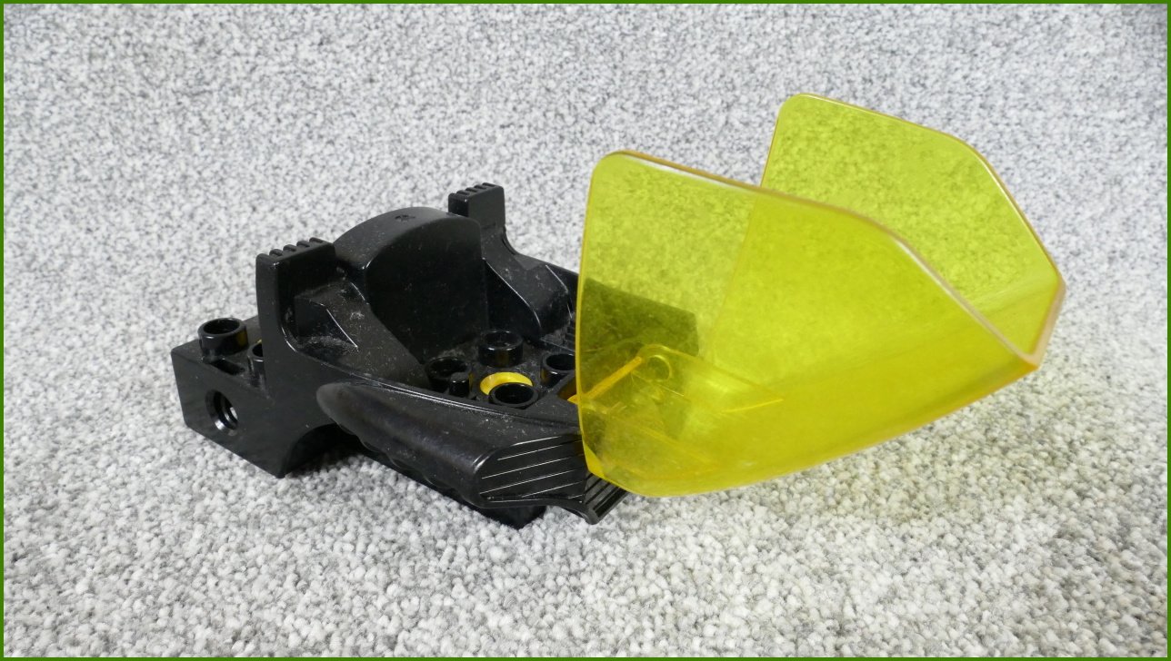 Lego® Duplo® Toolo® Černá Kabina s Odklápěcím Žlutým Sklem