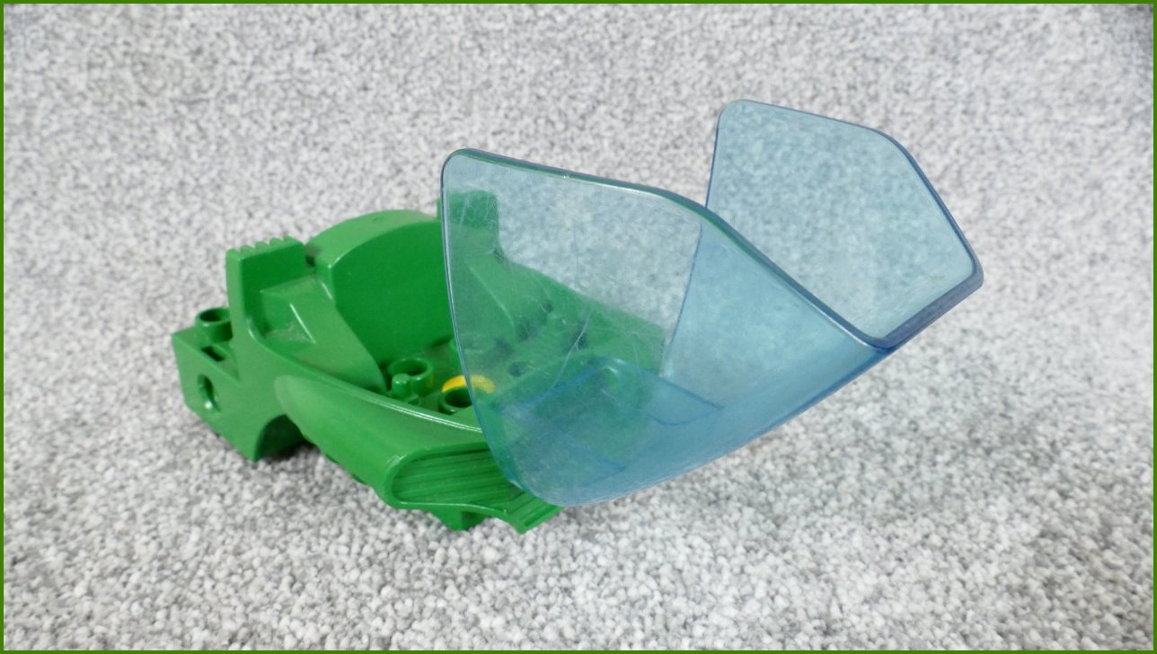 Lego® Duplo® Toolo® Zelená Kabina s Odklápěcím Modrým Sklem