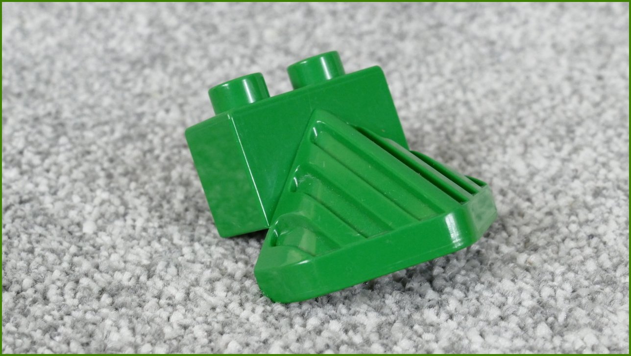 Lego® Duplo® Smetač Překážek/Kolejnicový Tmavě Zelený