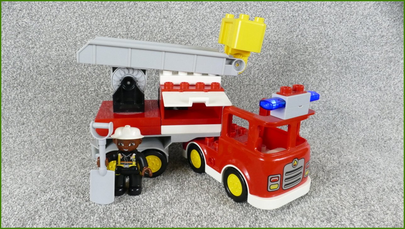 Lego® Duplo® Hasičské Auto se Žebříkem a Příslušenstvím
