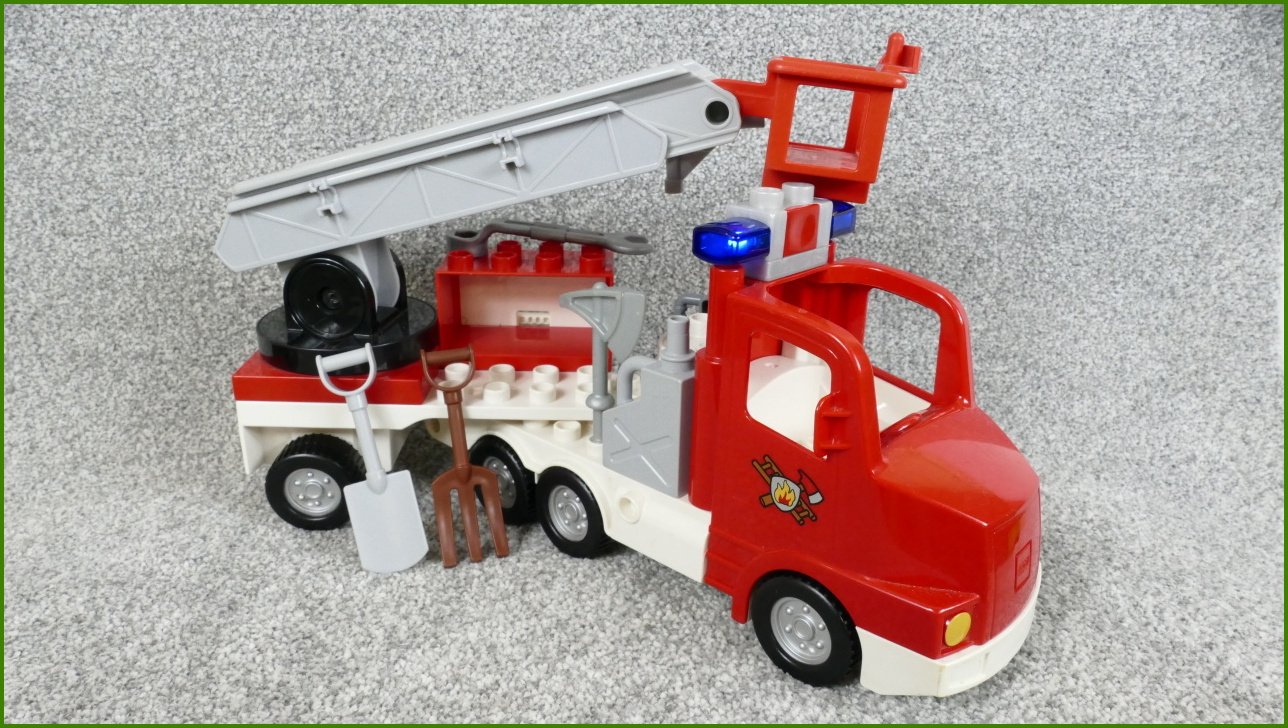 Lego® Duplo® Hasičské Auto se Žebříkem a Příslušenstvím