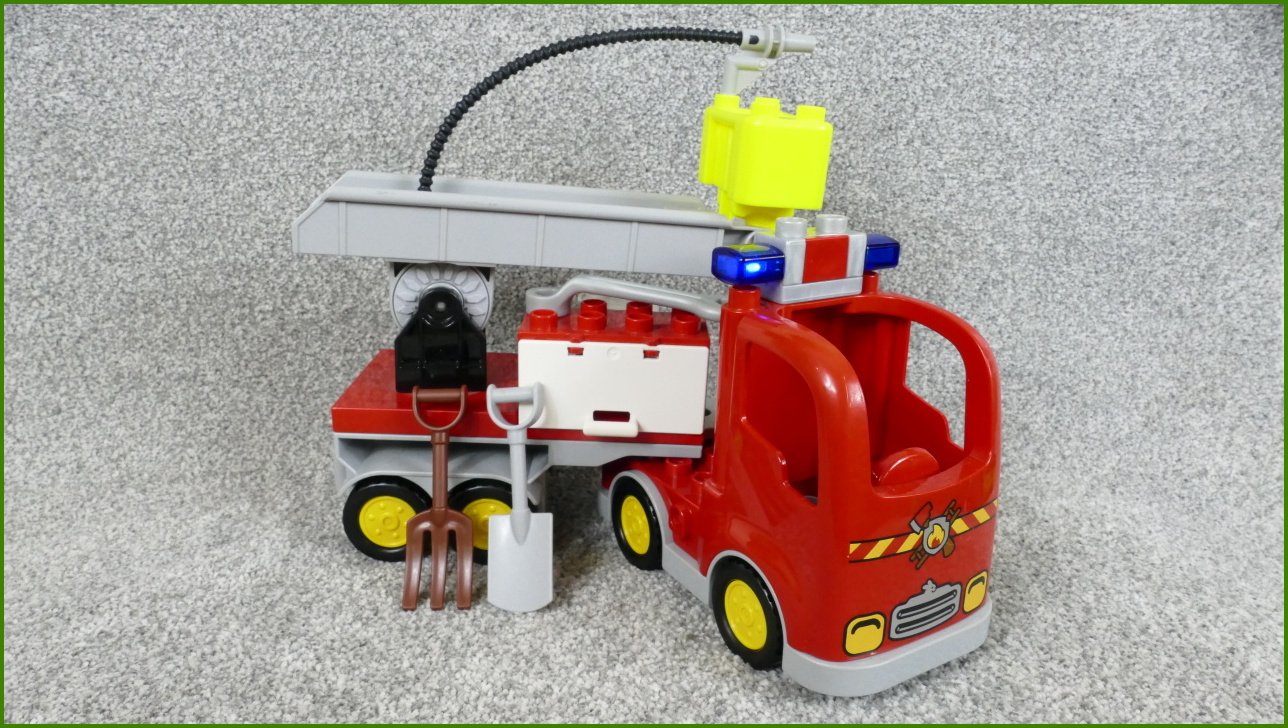 Lego® Duplo® Hasičské Auto se Žebříkem a Příslušenstvím