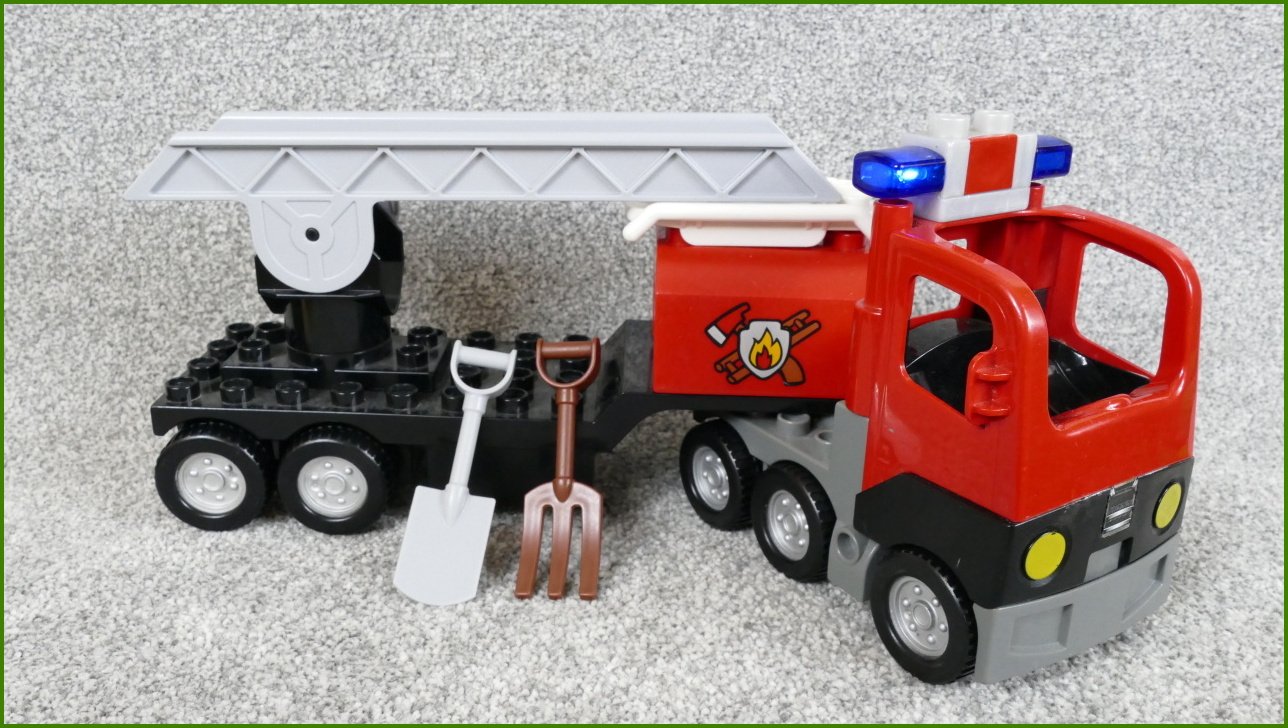 Lego® Duplo® Hasičské Auto se Žebříkem a Příslušenstvím