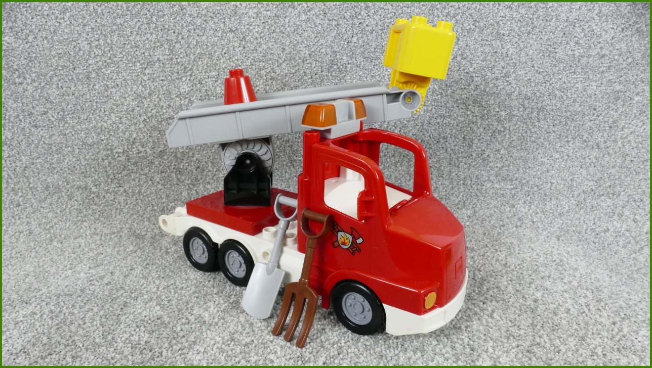 Lego® Duplo® Hasičské Auto se Žebříkem a Příslušenstvím