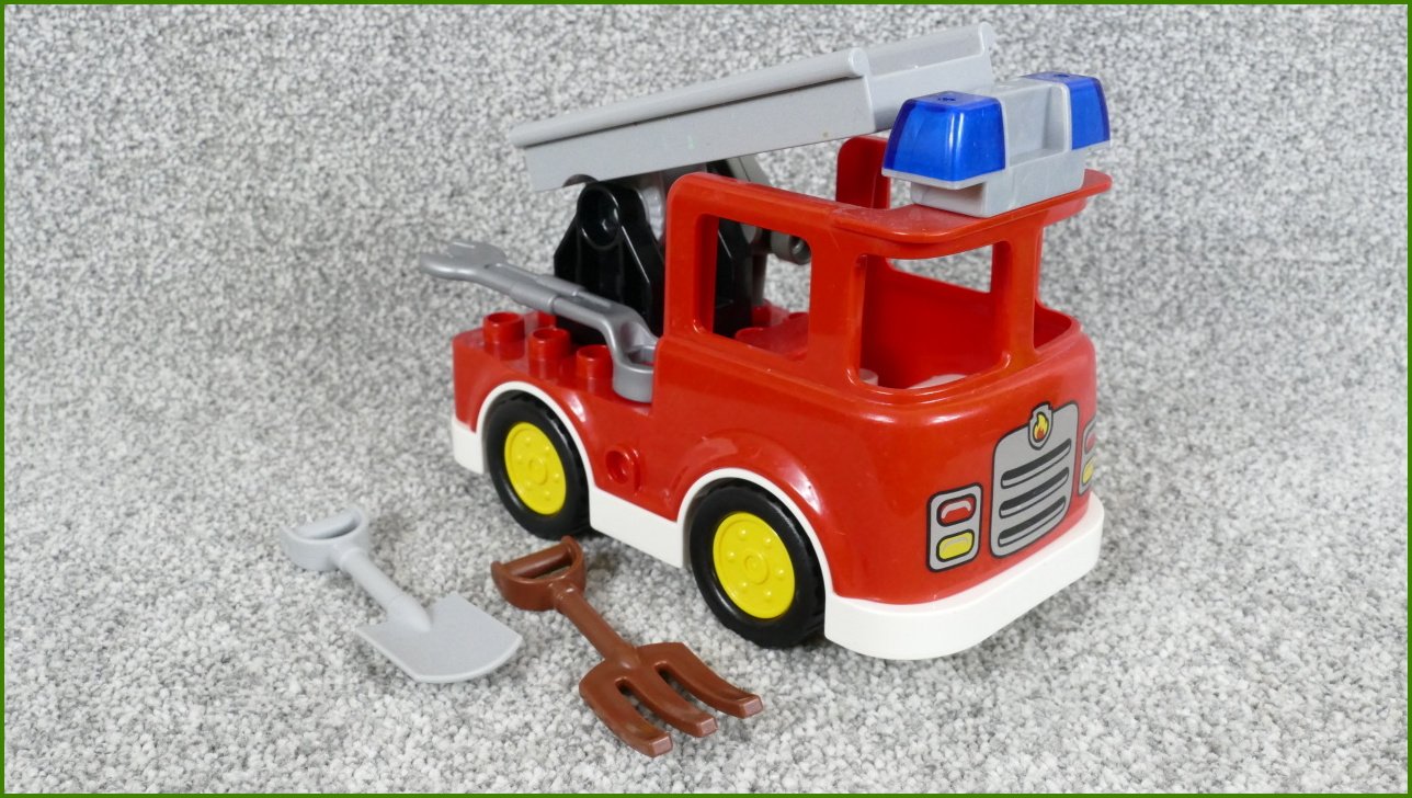 Lego® Duplo® Hasičské Auto se Žebříkem a Příslušenstvím