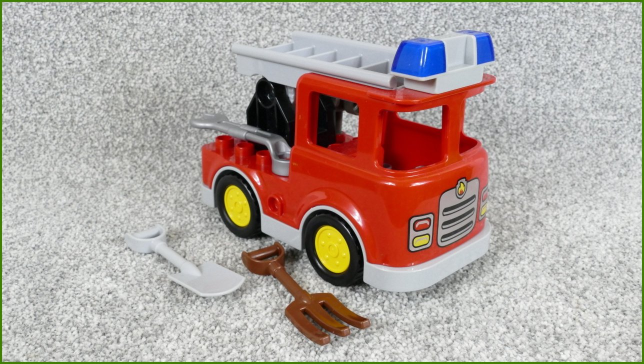Lego® Duplo® Hasičské Auto se Žebříkem a Příslušenstvím