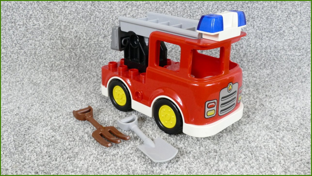 Lego® Duplo® Hasičské Auto se Žebříkem a Příslušenstvím
