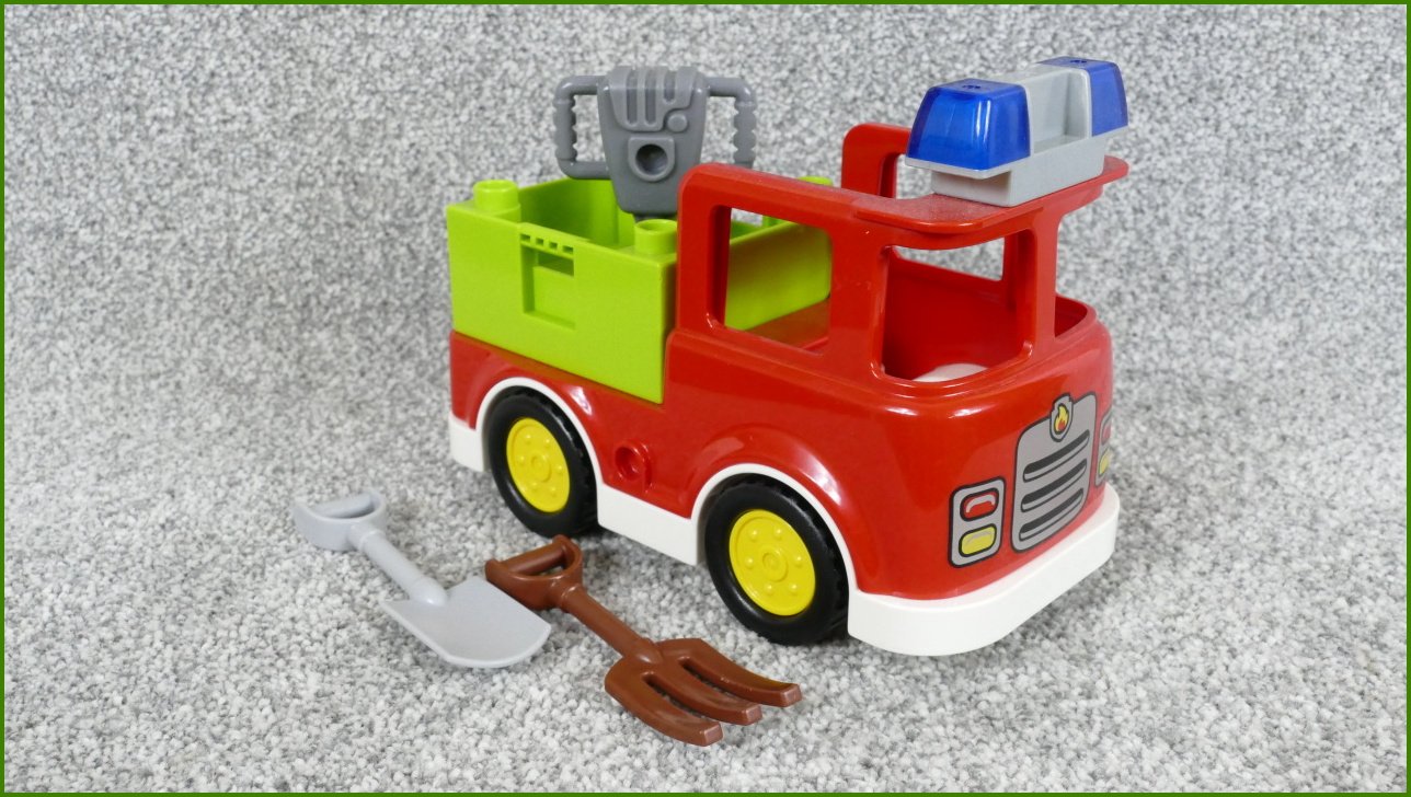 Lego® Duplo® Hasičské Auto se Žebříkem a Příslušenstvím