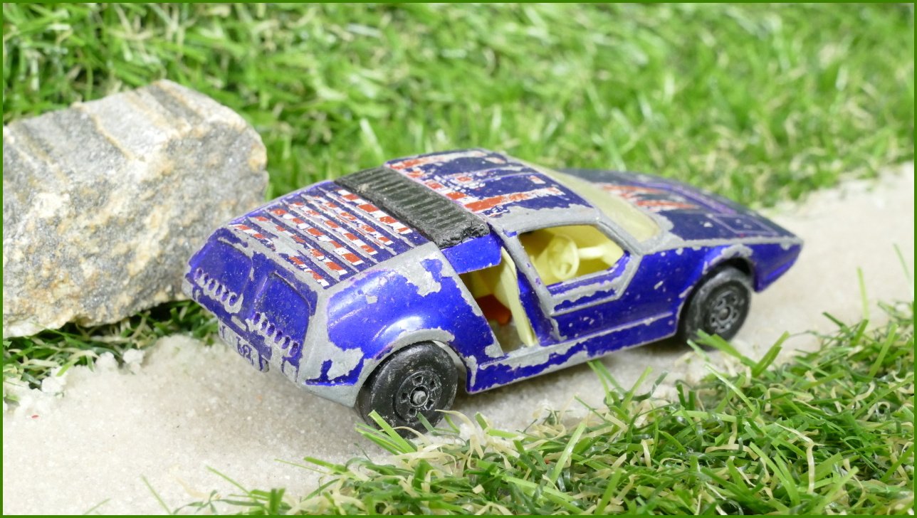 Model Autíčka Matchbox Lesney No.41 - Siva Spyder - špatná přední náprava