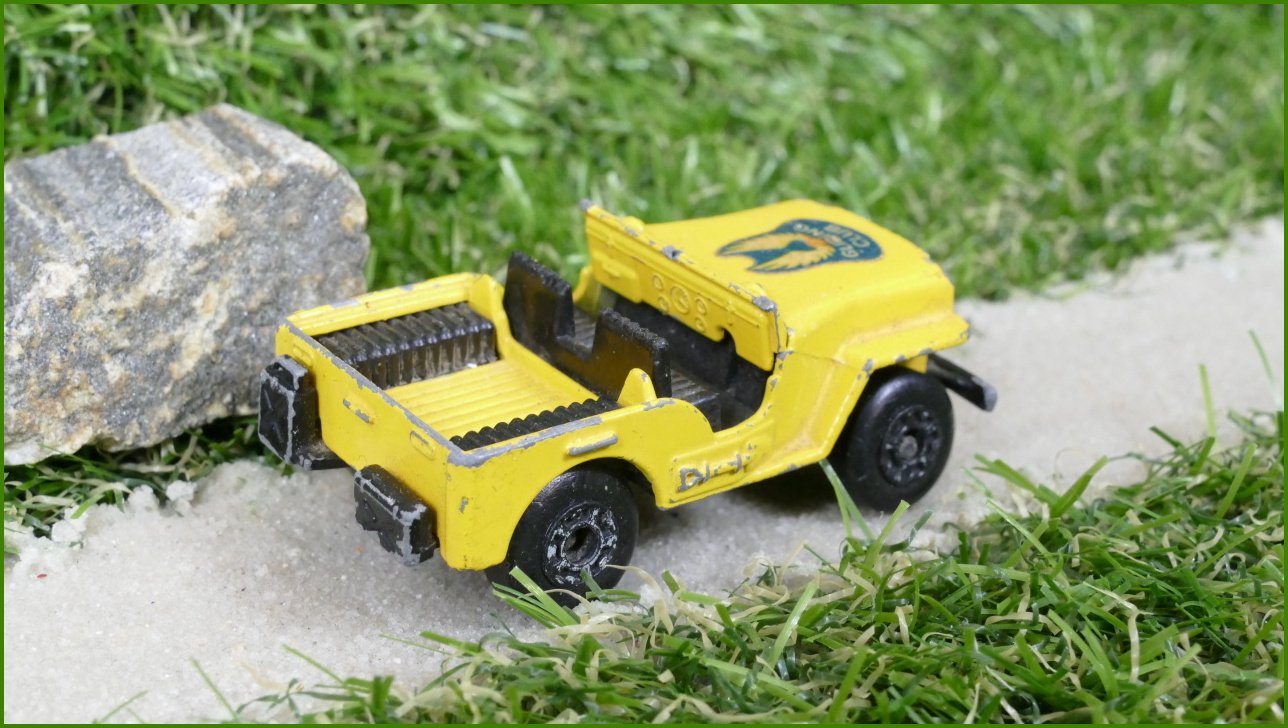 Model Autíčka Matchbox Lesney No.38 - Jeep - bez předního okna