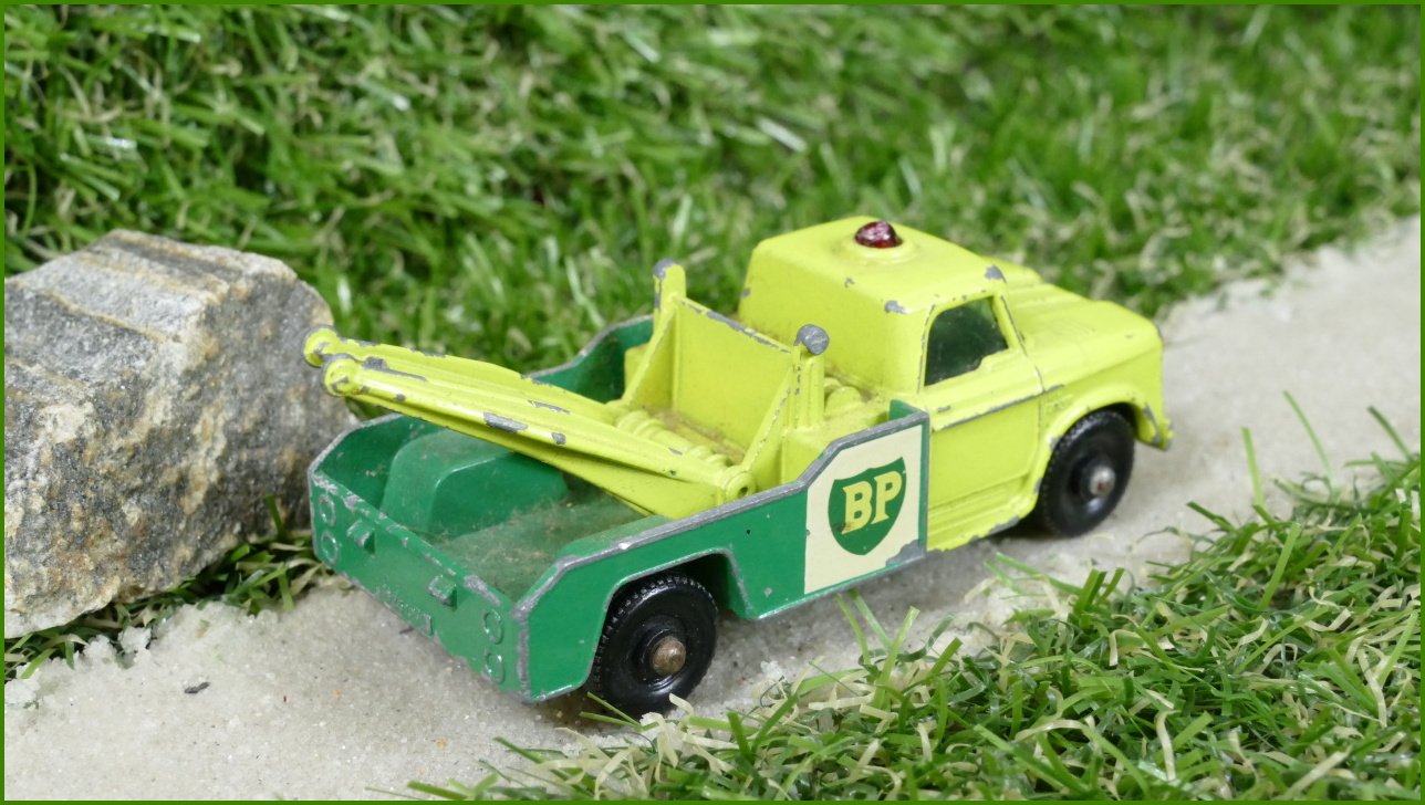 Model Autíčka Matchbox Lesney No.13 - Dodge Wreck Truck - bez háku