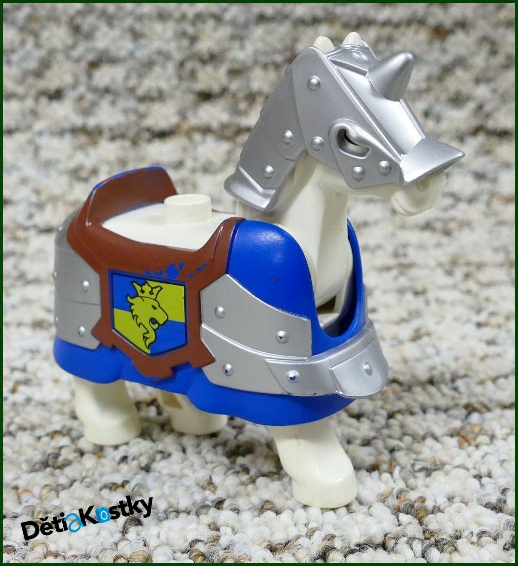 Lego® Duplo® Obrněný Kůň Bílý - Modré Brnění