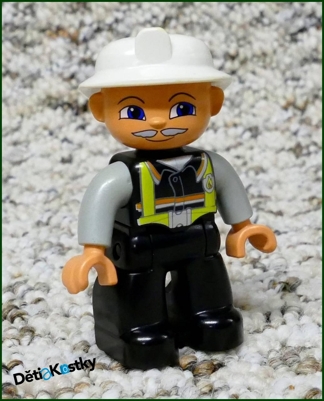 Lego® Duplo® Hasič s Vousy - šedé ruce