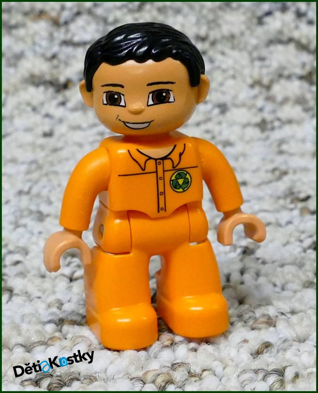 Lego® Duplo® Figurka Popelář Oranžový