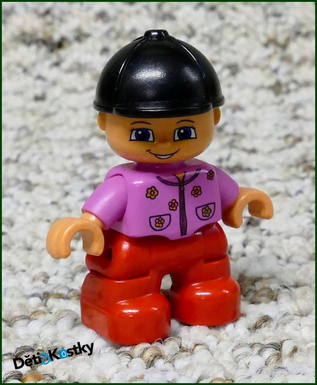 Lego® Duplo® Figurka Dítě Červeno/Růžové s Kšiltem