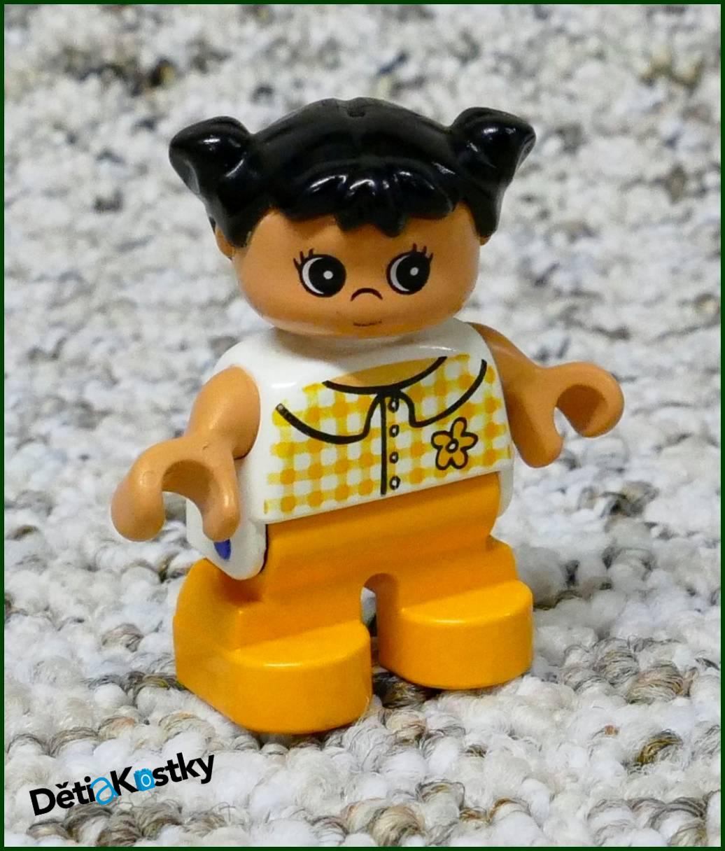 Lego® Duplo® Figurka Dítě Oranžové s Kytičkou