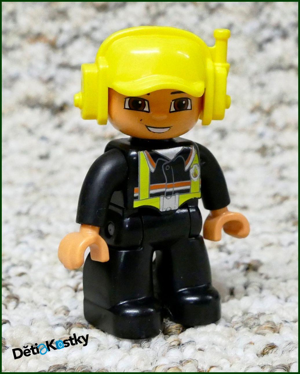 Lego® Duplo® Figurka Pilot Vrtulníku - Žlutá Helma