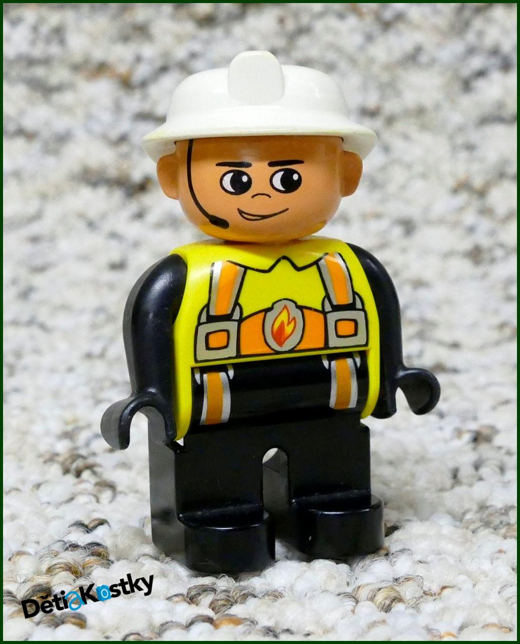 Lego® Duplo® Figurka Hasič - Posádka Vrtulníku s Mikrofonem