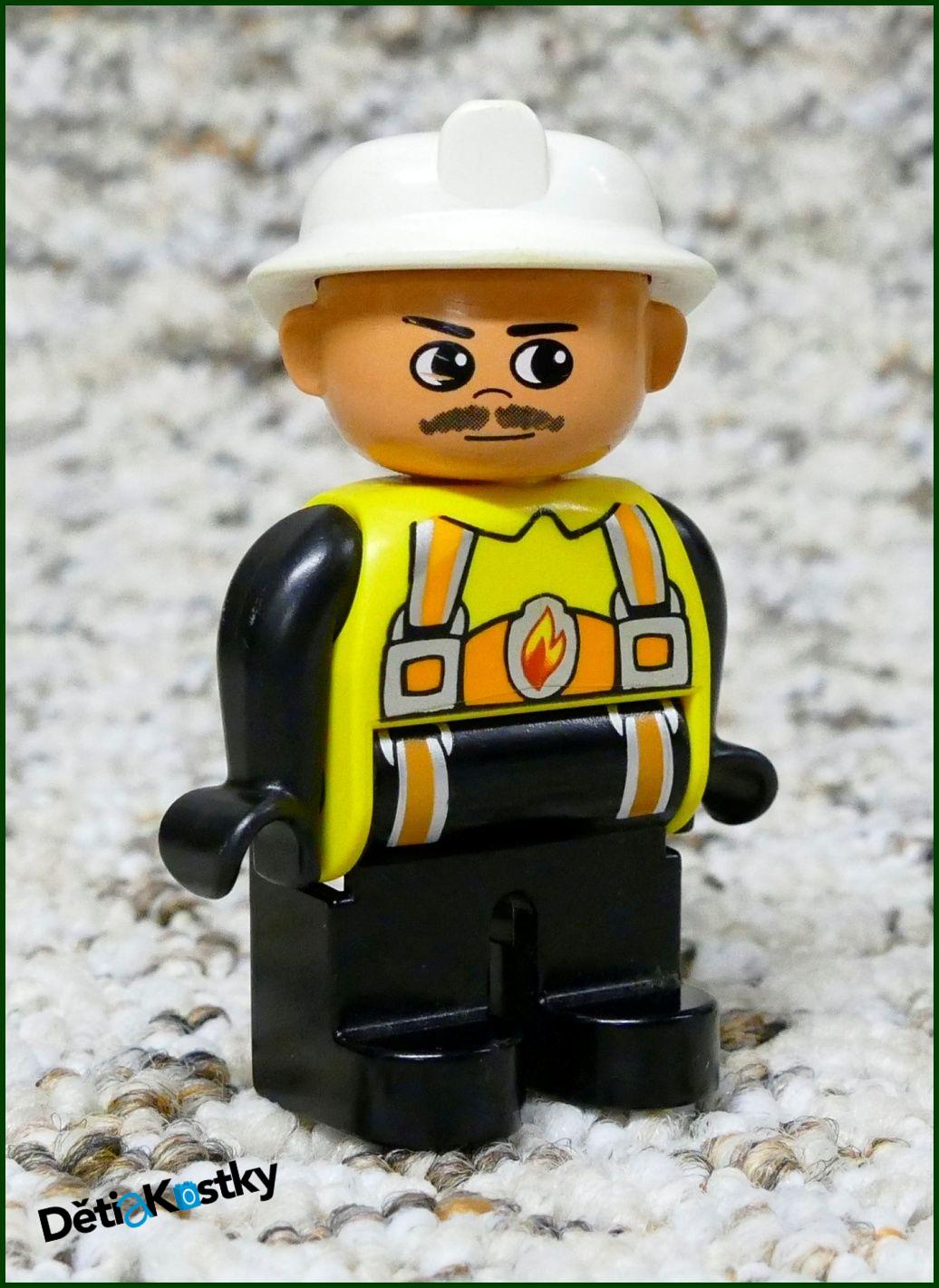 Lego® Duplo® Figurka Hasič - Posádka Vrtulníku s Vousy