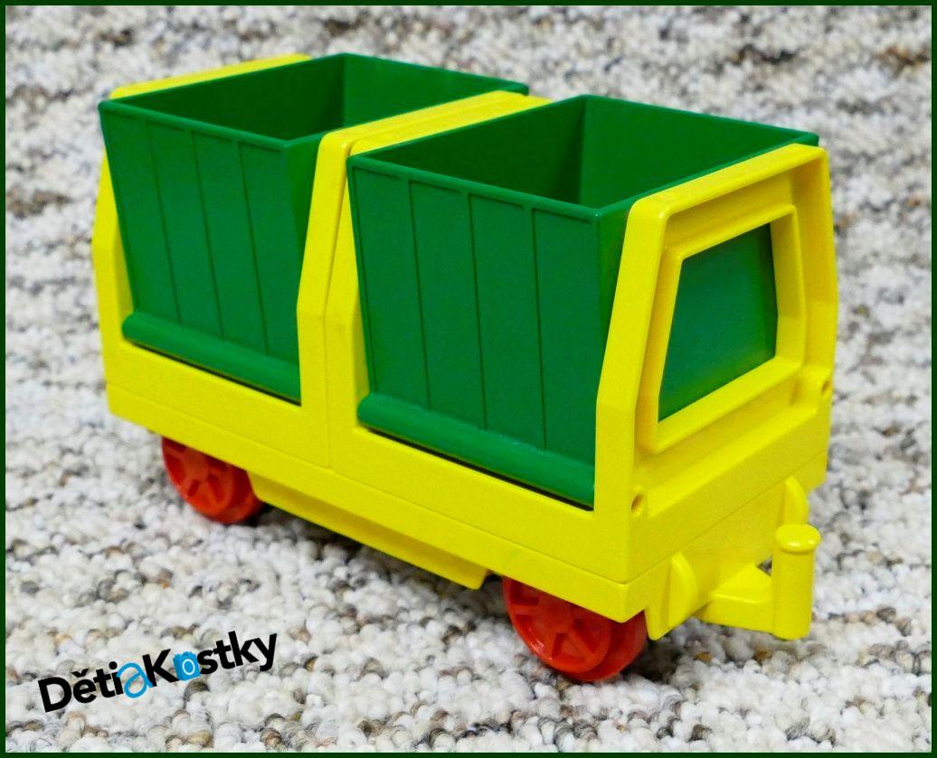 Lego® Duplo® Vagon - Kontejnery Nákladní - Žluto/Zelené