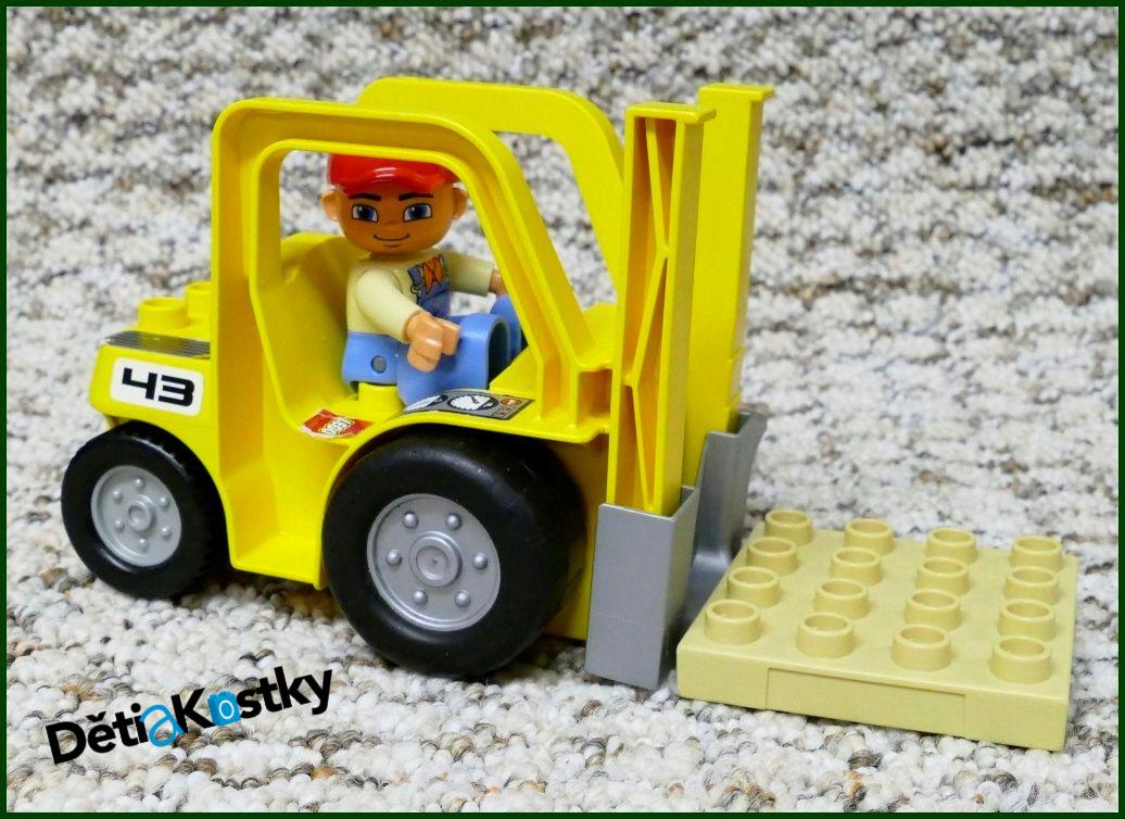 Lego® Duplo® Vysokozdvižný Vozík Žlutý s Paletou