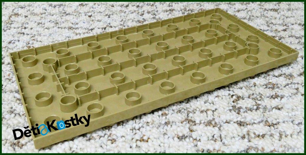 Lego® Duplo® Podložka/Deska 8x16 Tmavě Béžová (Hnědá)