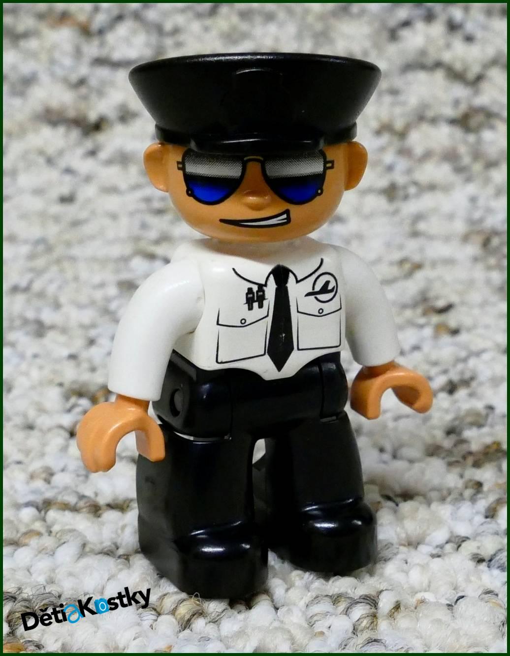Lego® Duplo® Figurka Pilot Letadla s Brýlemi
