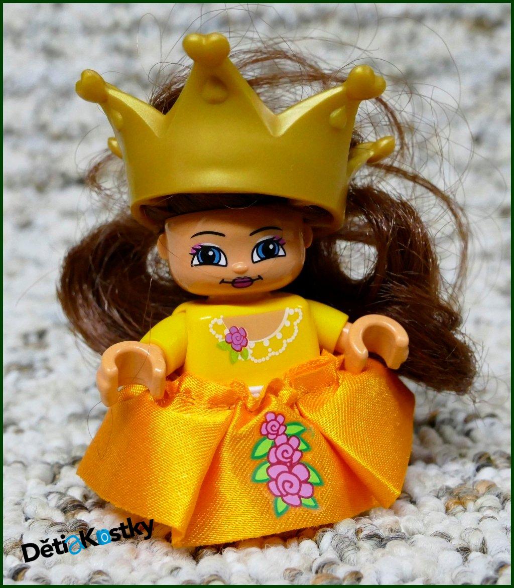 Lego® Duplo® Figurka Princezna s Vlasy, Korunou a Šaty