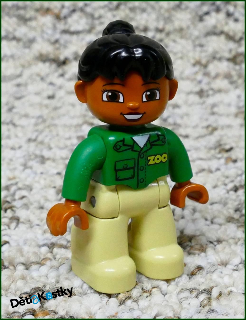 Lego® Duplo® Figurka Zoo Ošetřovatelka Černoška