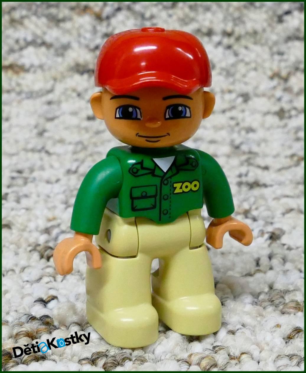 Lego® Duplo® Figurka Zoo Ošetřovatel - Červený Kšilt