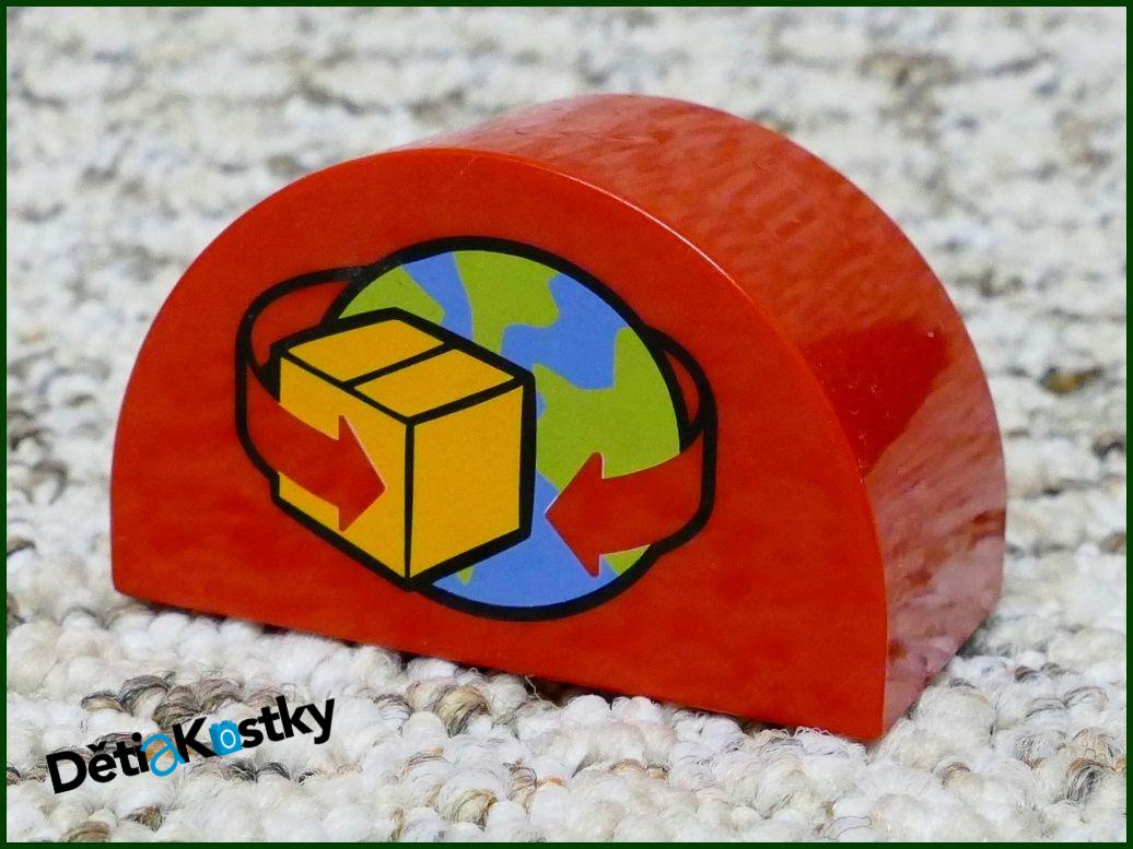 Lego® Duplo® Kostka Půlkulatá Červená - Balíková Služba