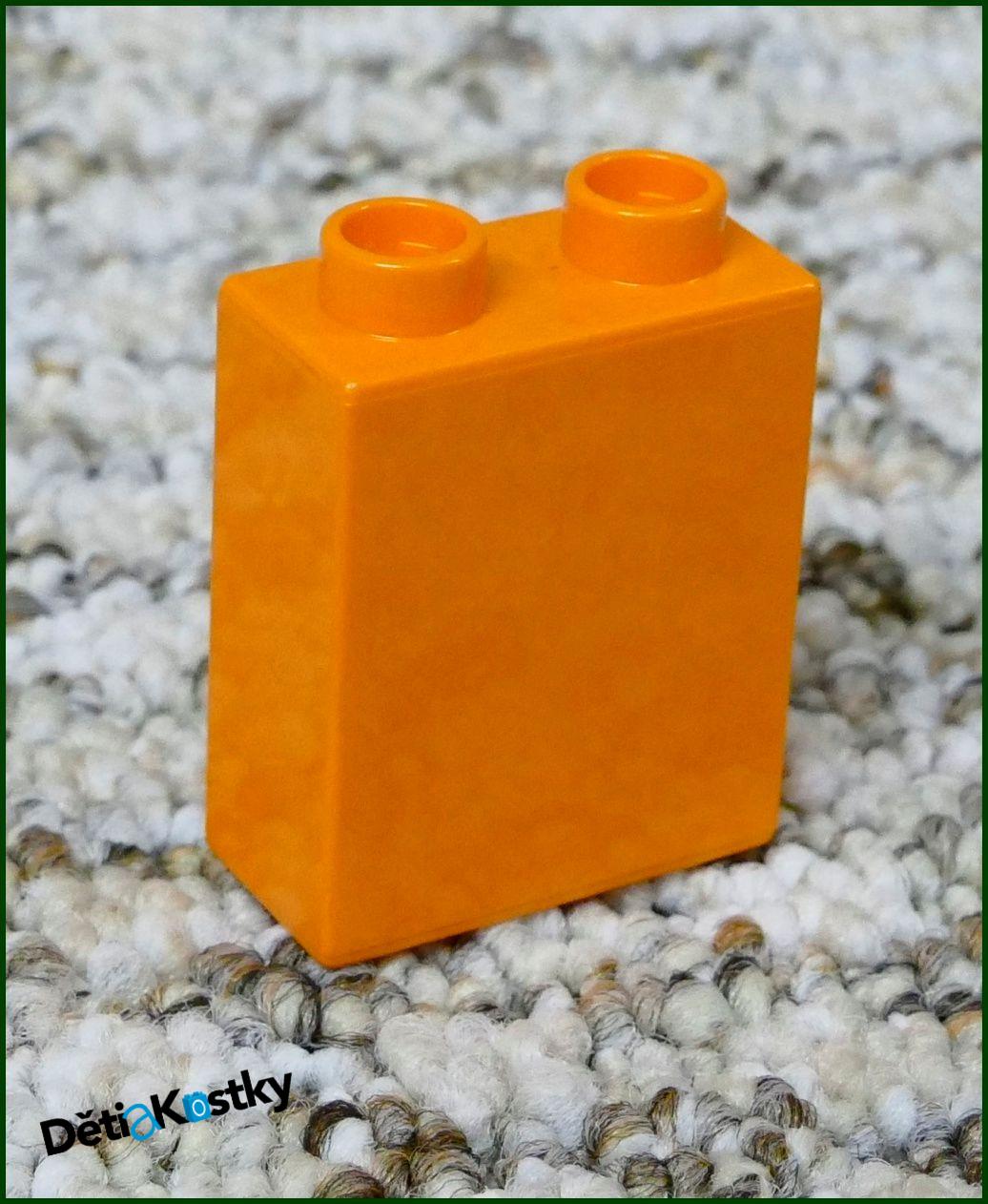Lego® Duplo® Kostka 1x2x2 Tmavě Oranžová