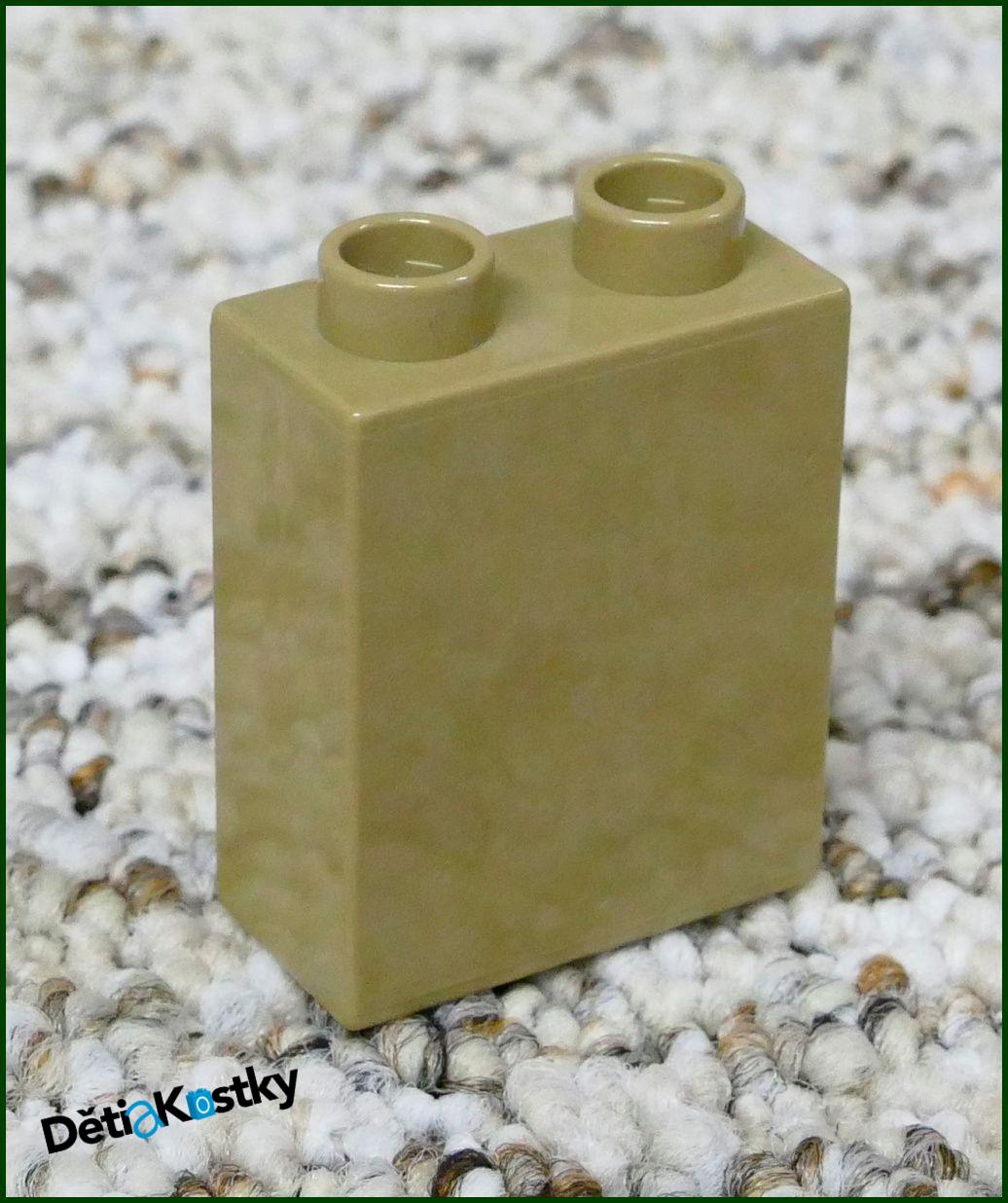 Lego® Duplo® Kostka 1x2x2 Tmavě Béžová