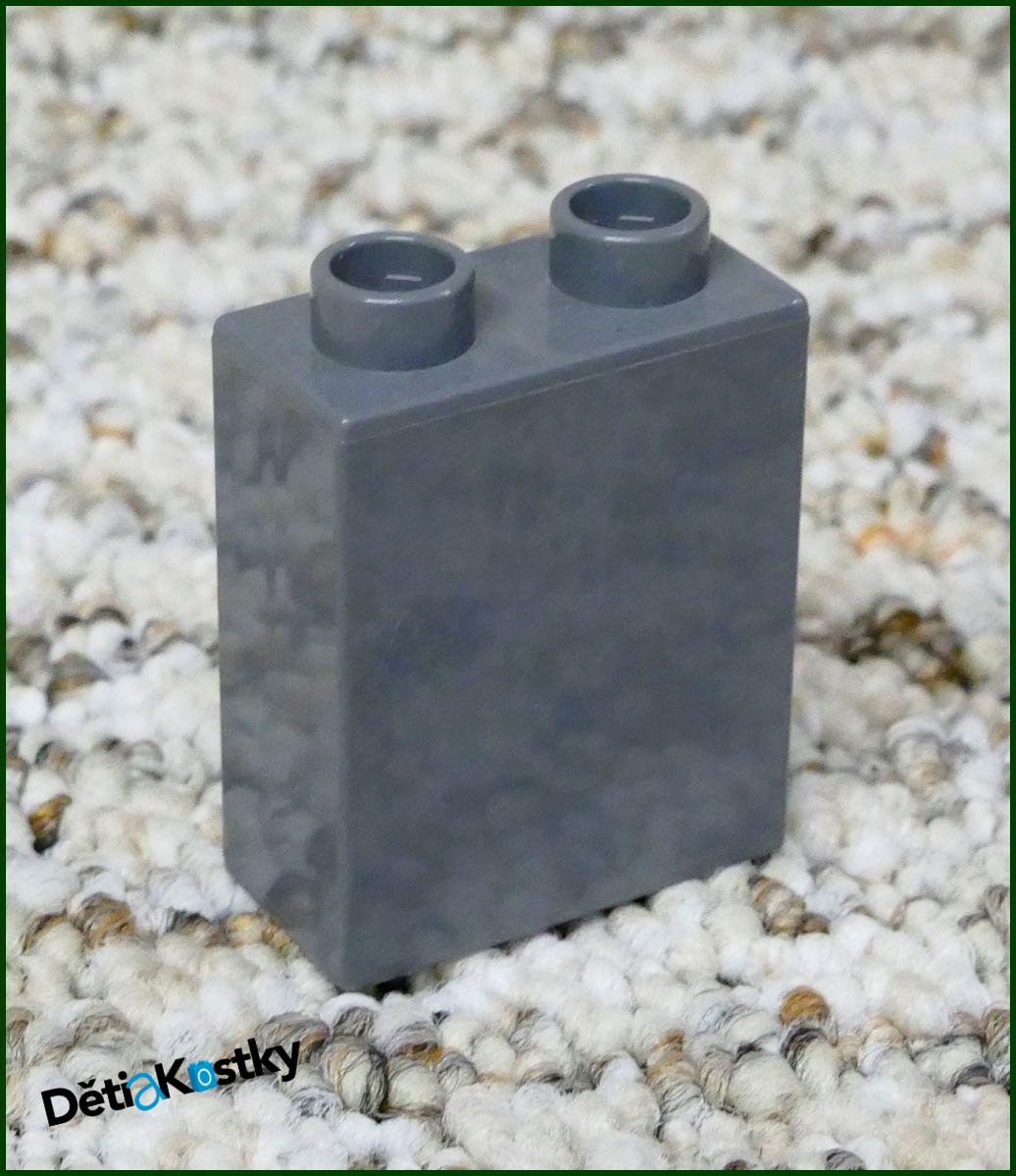 Lego® Duplo® Kostka 1x2x2 Tmavě Šedá
