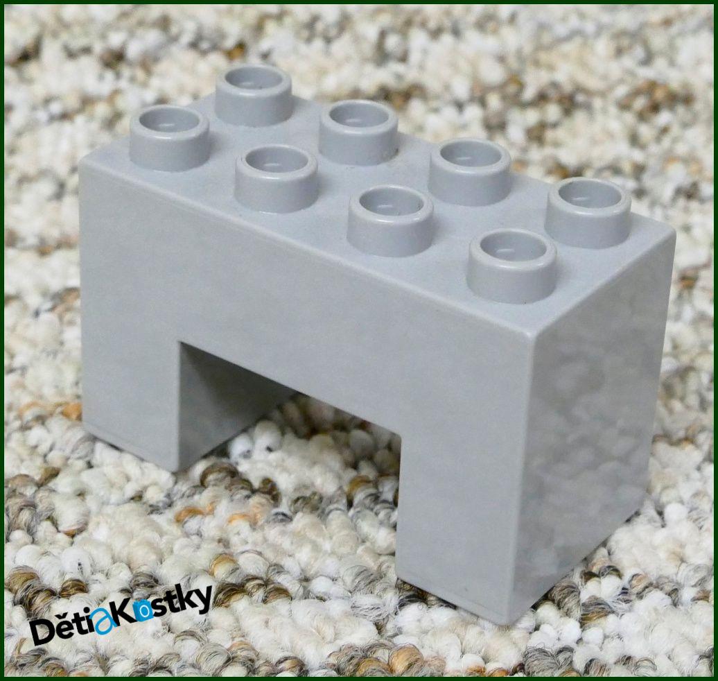Lego® Duplo® Kostka Podstavec Mostu 2x4 Světle Šedý
