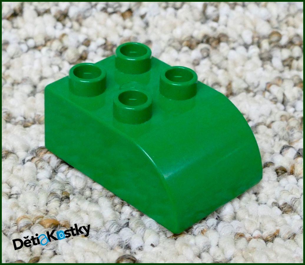 Lego® Duplo® Kostka 2x3 Zkosená Tmavě Zelená
