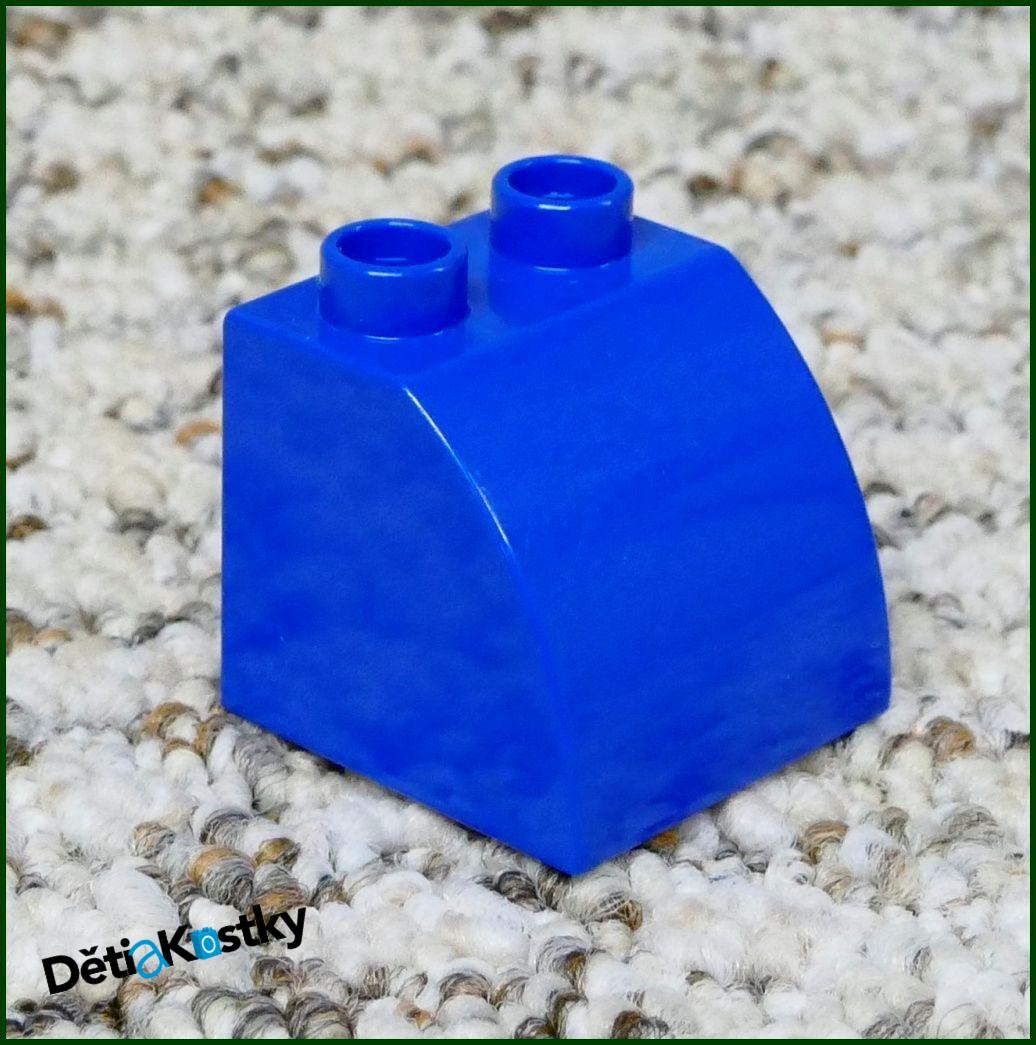 Lego® Duplo® Kostka 2x2 Zkosená Zakulacená Modrá
