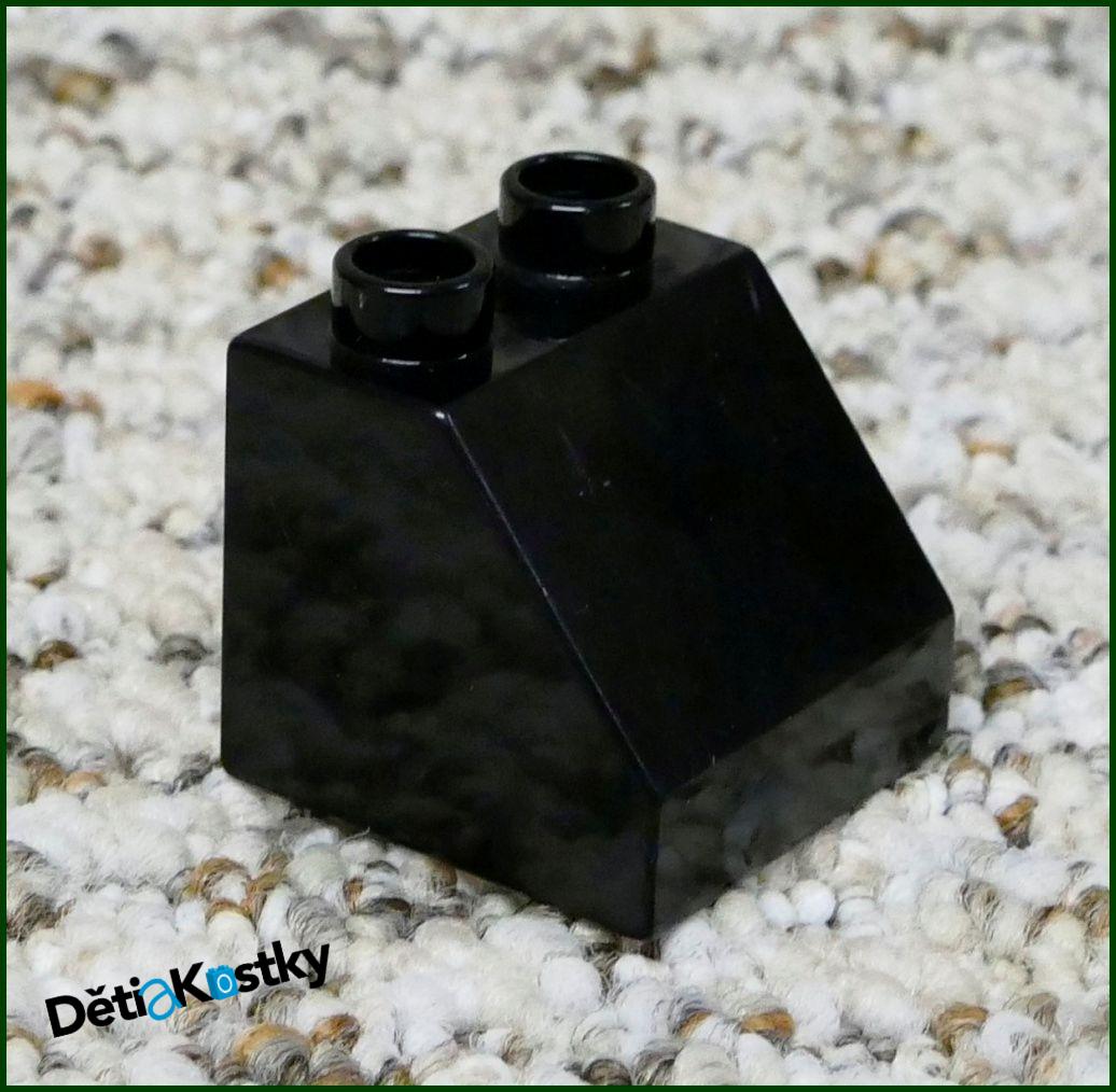 Lego® Duplo® Kostka 2x2 Zkosená Černá