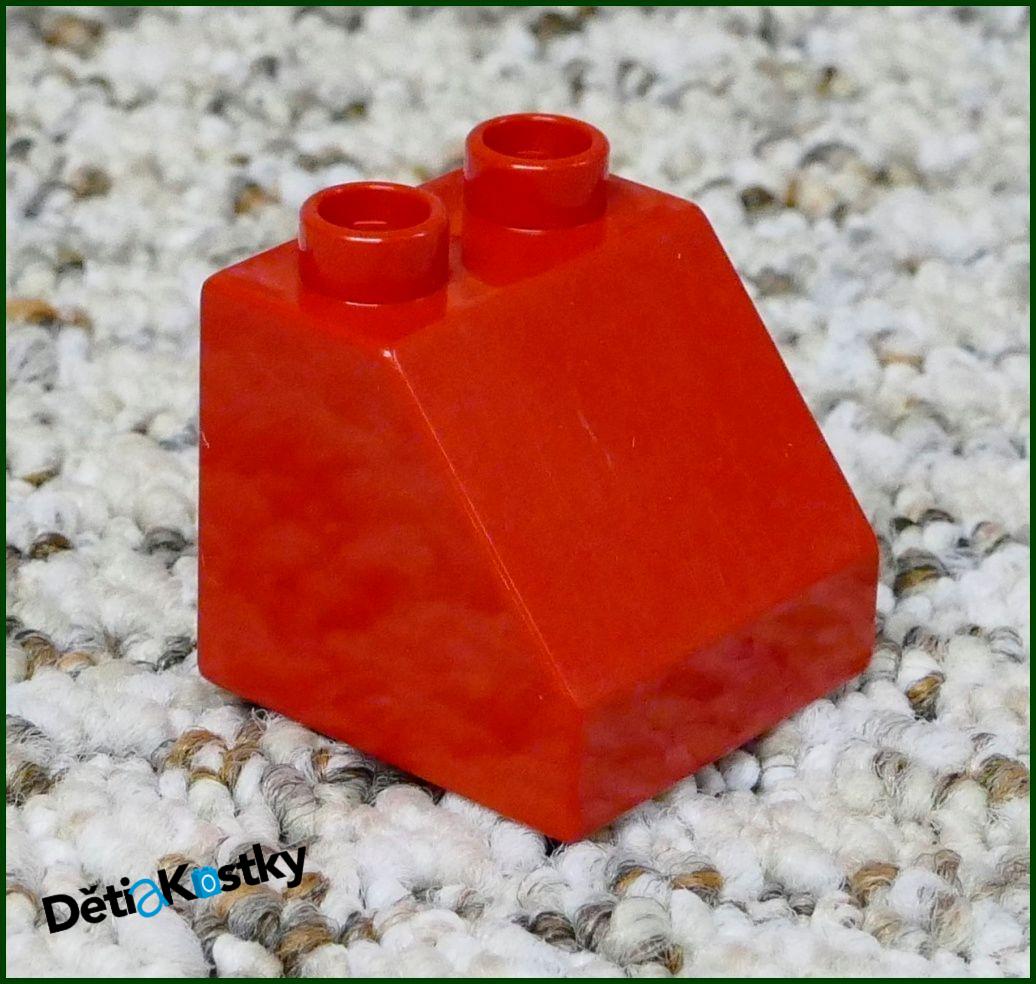 Lego® Duplo® Kostka 2x2 Zkosená Červená