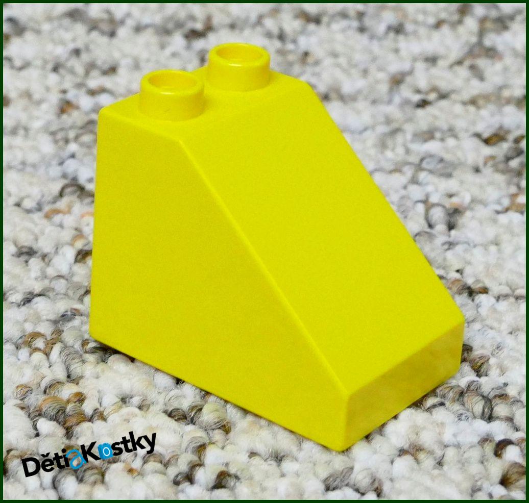 Lego® Duplo® Kostka 3x2 Zkosená Vysoká Žlutá