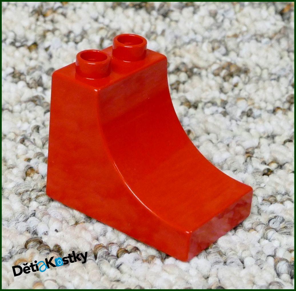 Lego® Duplo® Kostka 3x2 Stříška Zakulacená Červená