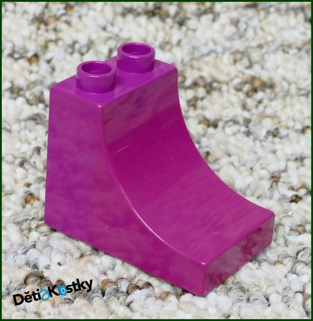 Lego® Duplo® Kostka 3x2 Stříška Zakulacená Světle Fialová