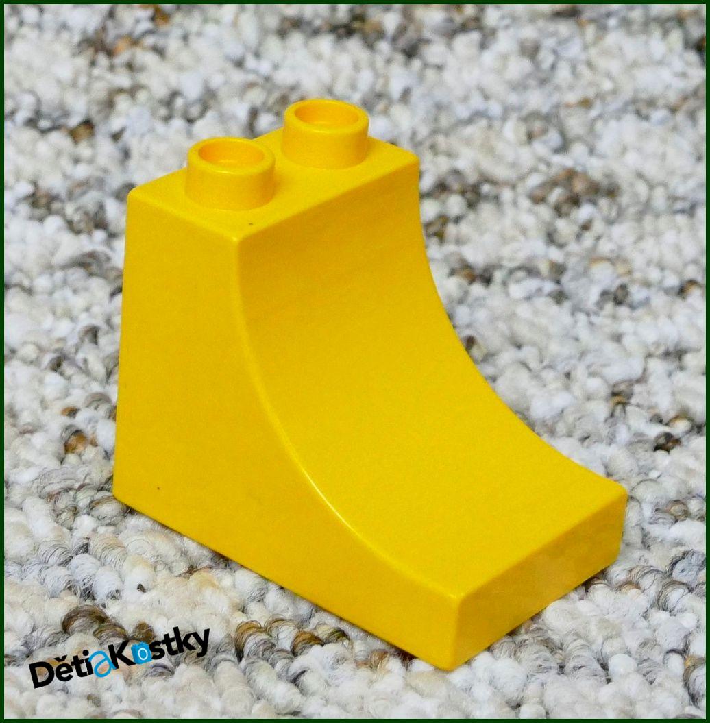 Lego® Duplo® Kostka 3x2 Stříška Zakulacená Světle Oranžová