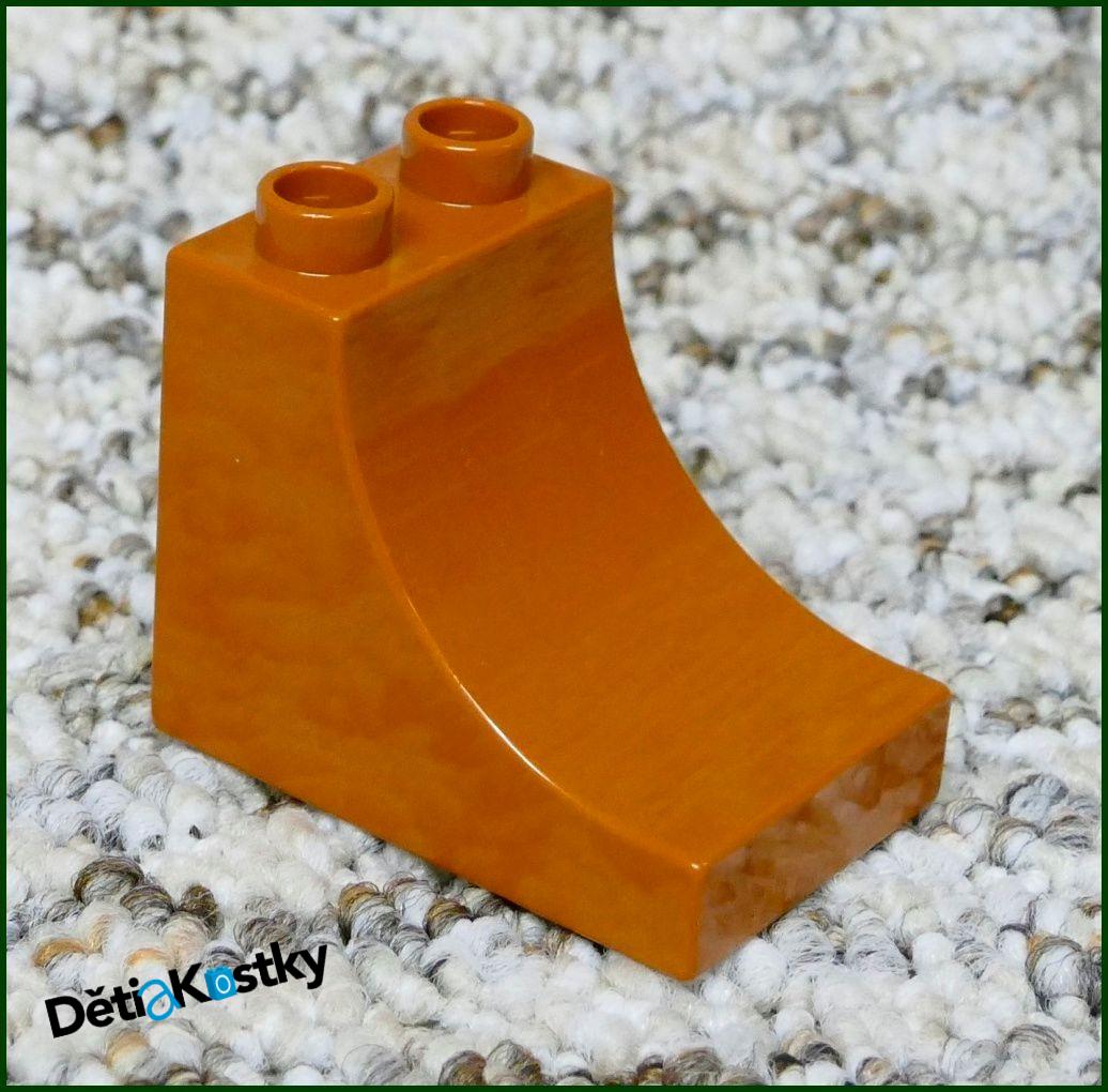 Lego® Duplo® Kostka 3x2 Stříška Zakulacená Hnědá
